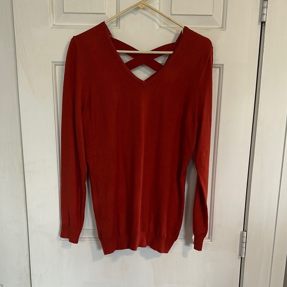 Love Ellie Burnt Orange sweater size large